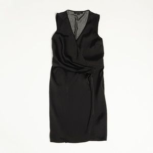 All Saints Black Anika Wrap Dress